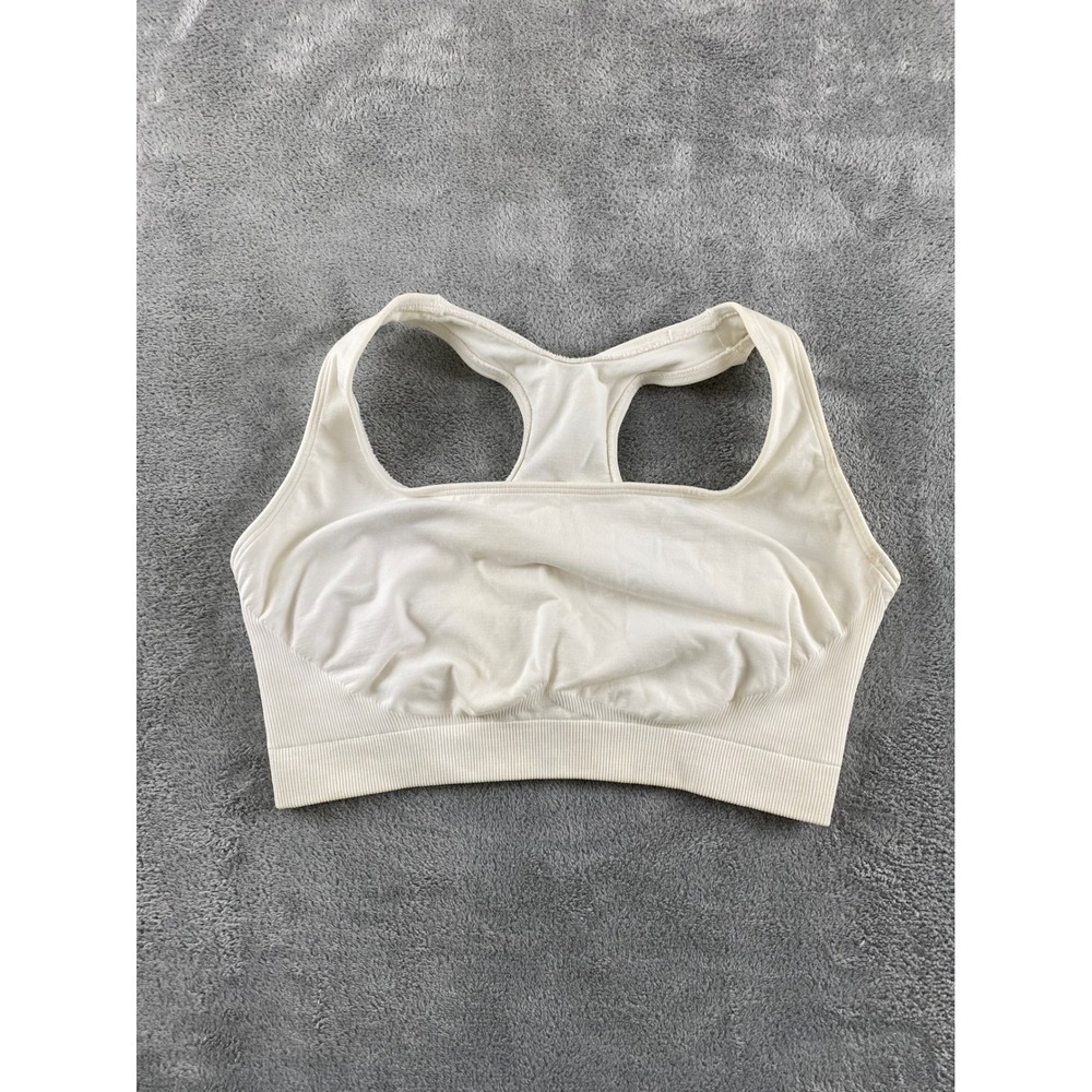 Bestform White Seamless Racerback Sports Bra 5006593 Square Neck Womens Size 40